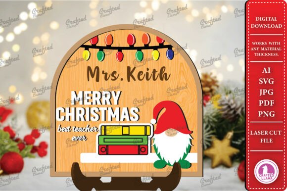 Christmas Best Teacher Ever Laser Cut Review