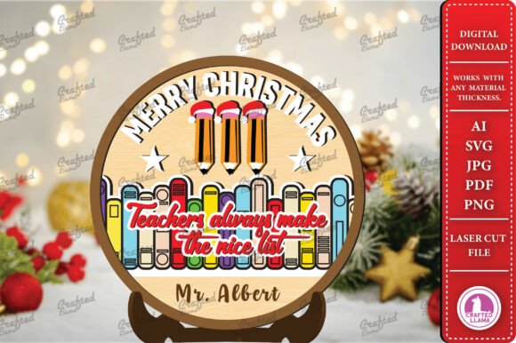 Christmas Teachers Table Decor: Laser Cutting & Winter Amp Design Review