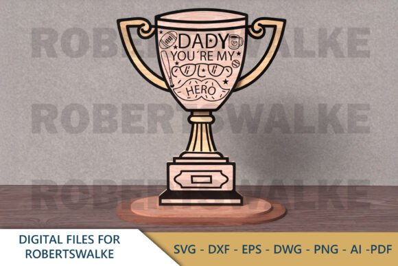 Dad You re My Hero Laser Cut SVG for Father S Day