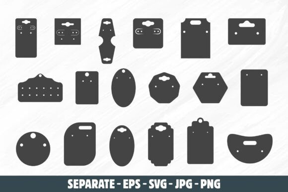 Earring Display Card Svg, Earring Cards: A Publisherβs Review of Graphics and Crafts Assets