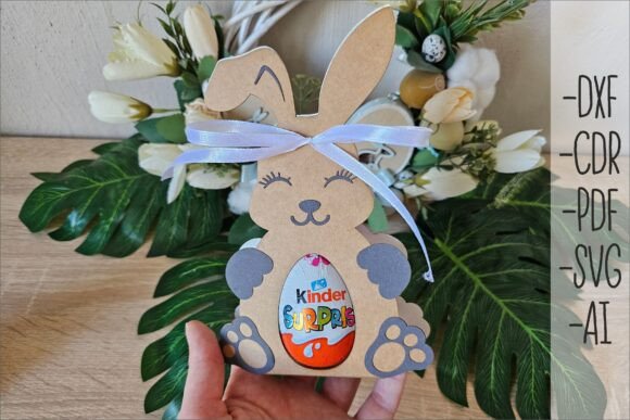 Easter Bunny Kinder Egg Box SVG Cute Review