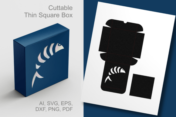 Fish Cutout 1 Thin Square Box Template Review