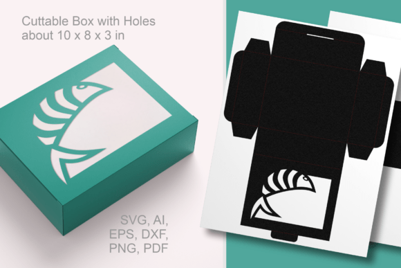 Fish Wide Cutout 1: Laser Cutting Boxes for Modern Design