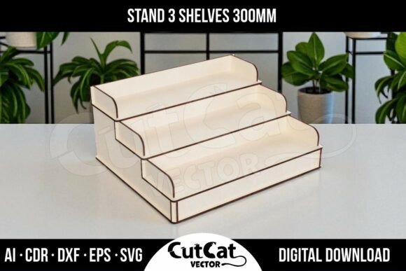 Large Tiered Display Shelf 300mm Graphics and Laser Engraving Review