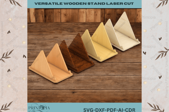 Laser Cut Wood Stand 211 for Laser Cutting and Other Home Decor