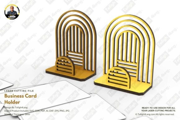 Modern Arch Business Card Stand: Laser Cutting Organizers Review