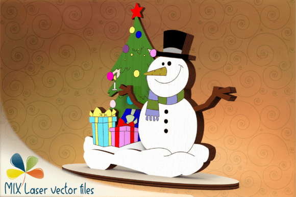 Snowman and Tree Table Decor SVG File: Laser Cutting Freebies Review