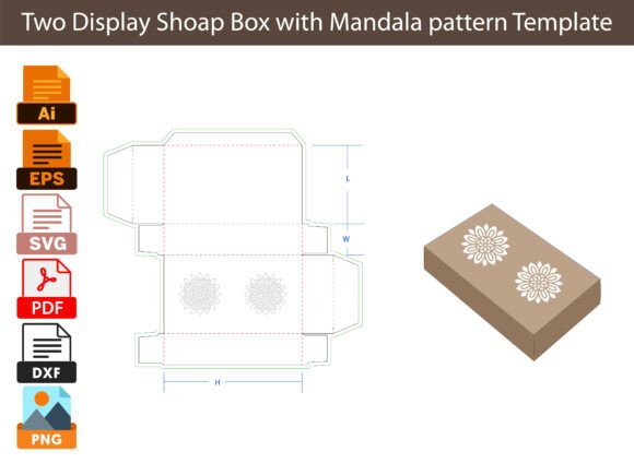 Two Display Shoap Box with Mandala