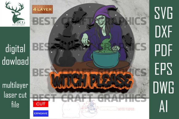 Witch Please Halloween Sign: Laser Cutting & Autumn Amp Review